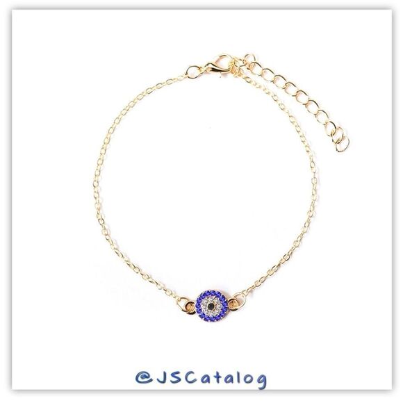 NEW High End CZ On Gold Plated Alloy Anklet - Picture 2 of 5